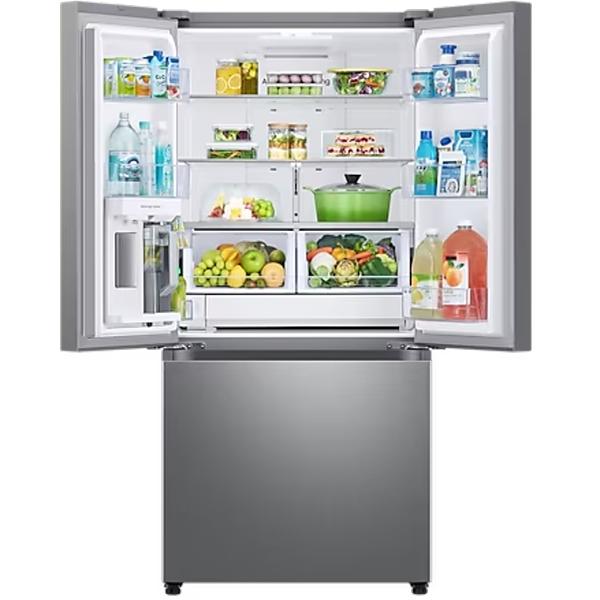  Samsung 33-inch, 24.5 cu. ft. French 3-Door Refrigerator with Beverage Center™ RF25C5551SR/AA IMAGE 3