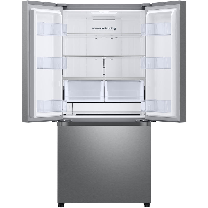  Samsung 33-inch, 25 cu. ft. French 3-Door Refrigerator with Dual Auto Ice Maker with Ice Bites™ RF25C5151SR/AA IMAGE 2