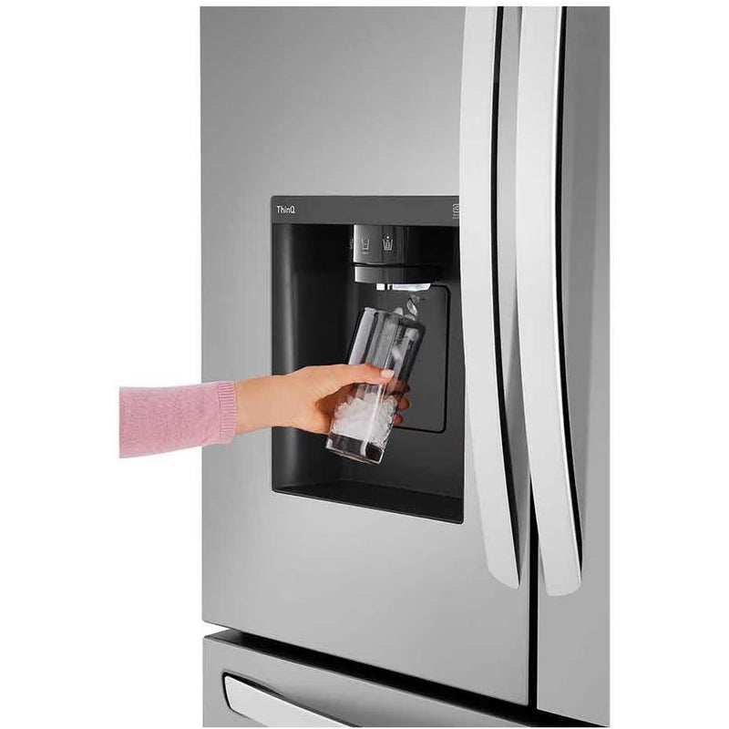  LG 36-inch, 26 cu. ft. Counter-Depth French 3-Door Refrigerator with Dual Ice Makers LRFXC2606S IMAGE 4