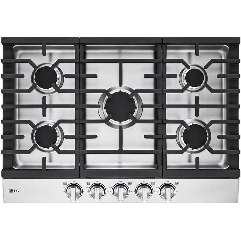  LG 30-inch Built-in Gas Cooktop CBGJ3023S IMAGE 1