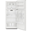  Whirlpool 28-inch, 16.6 cu. ft. Freestanding Top Freezer Refrigerator WRTX5028PW IMAGE 3