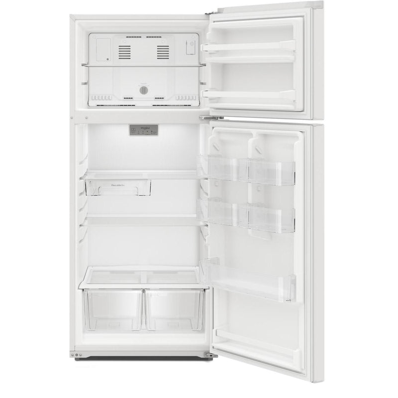  Whirlpool 28-inch, 16.6 cu. ft. Freestanding Top Freezer Refrigerator WRTX5028PW IMAGE 3