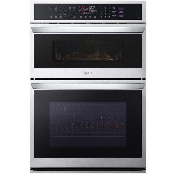  LG 30-inch, 6.4 cu.ft. Built-in Combination Wall Oven with ThinQ® Technology WCEP6427F IMAGE 1