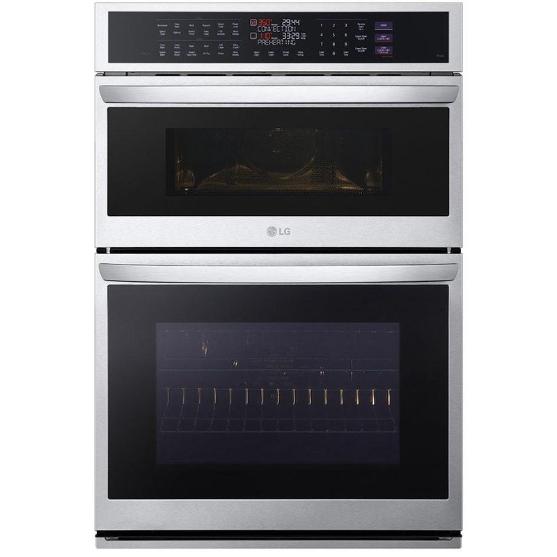 LG 30-inch, 6.4 cu.ft. Built-in Combination Wall Oven with ThinQ® Technology WCEP6427F IMAGE 1