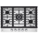  LG 30-inch Built-in Gas Cooktop with ThinQ® Technology CBGJ3027S IMAGE 1