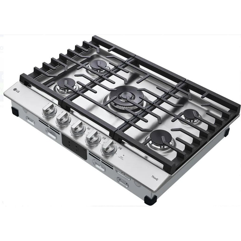  LG 30-inch Built-in Gas Cooktop with ThinQ® Technology CBGJ3027S IMAGE 3