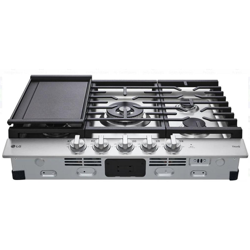 LG 30-inch Built-in Gas Cooktop with ThinQ® Technology CBGJ3027S IMAGE 4