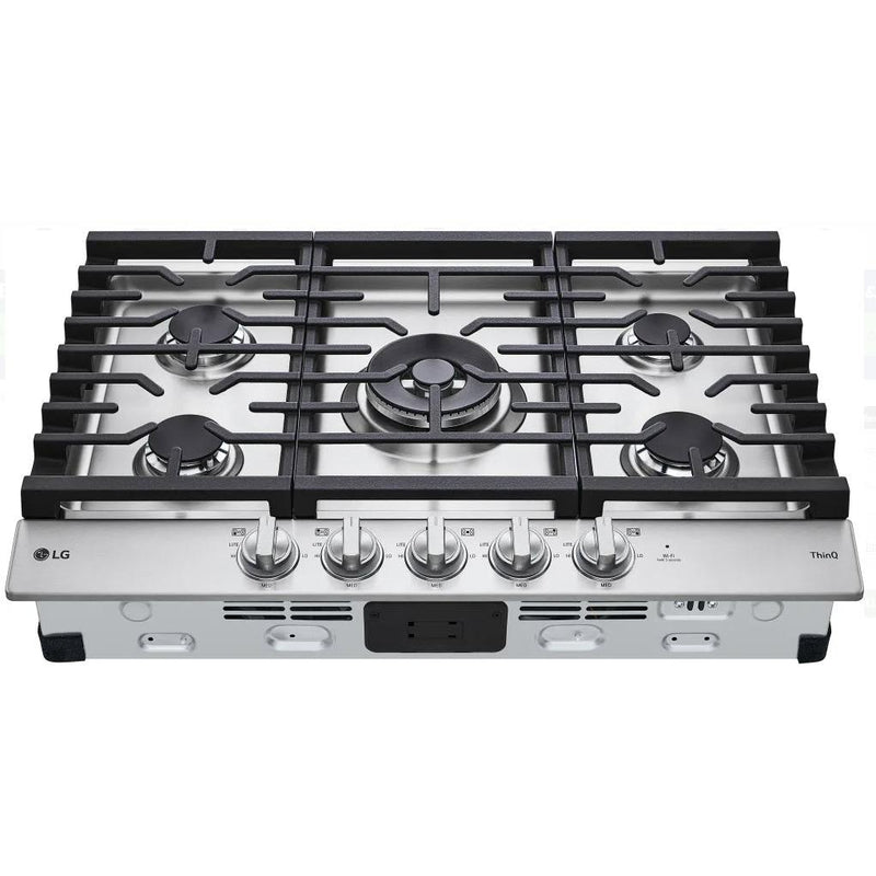  LG 30-inch Built-in Gas Cooktop with ThinQ® Technology CBGJ3027S IMAGE 5