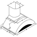  Vent-A-Hood 36-inch Wall Mount Range Hood ZTH-236SS IMAGE 2