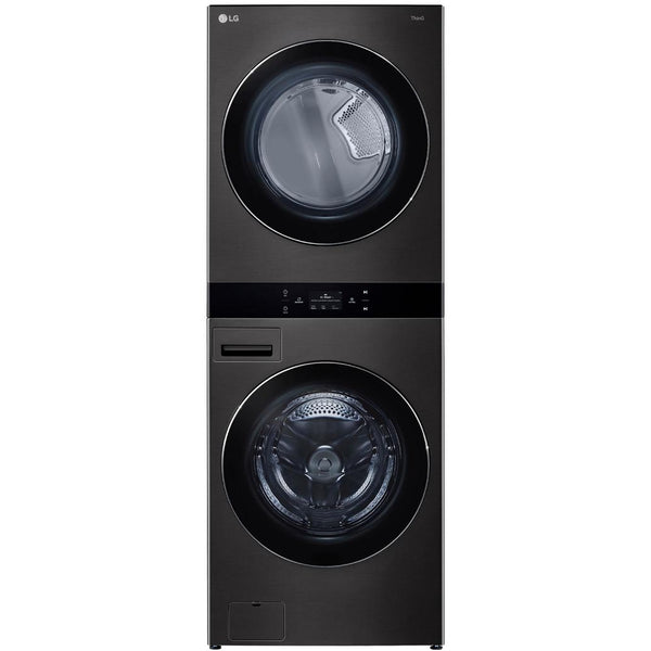  LG Stacked Washer/Dryer Electric Laundry Center with TurboWash™ 360 Technology WKEX300HBA IMAGE 1