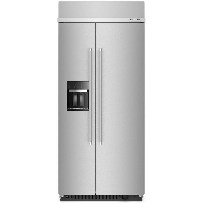  KitchenAid 36-inch Built-in Side-by-Side Refrigerator with External Water and Ice Dispensing System KBSD706MPS IMAGE 1