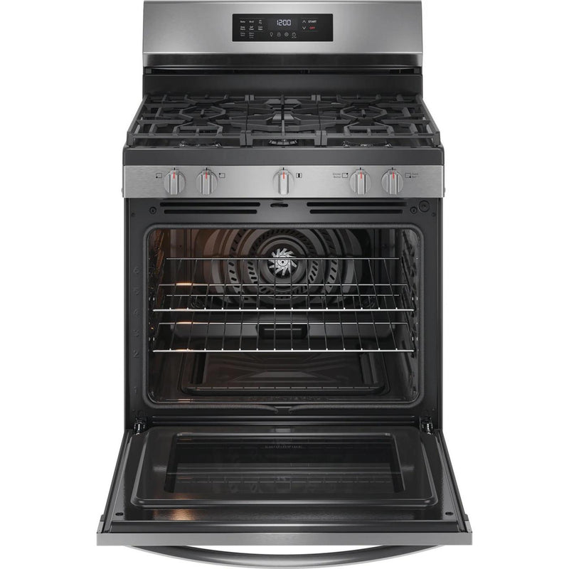  Frigidaire 30-inch Gas Range with Air Fry FCRG3083AS IMAGE 2