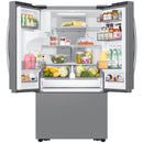  Samsung 36-inch, 25 cu. ft. Counter-Depth French 3-Door Refrigerator with Family Hub™ RF27CG5900SRAC IMAGE 3