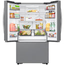  Samsung 36-inch, 32 cu. ft. French 3-Door Refrigerator with Dual Auto Ice Maker RF32CG5100SRAA IMAGE 3
