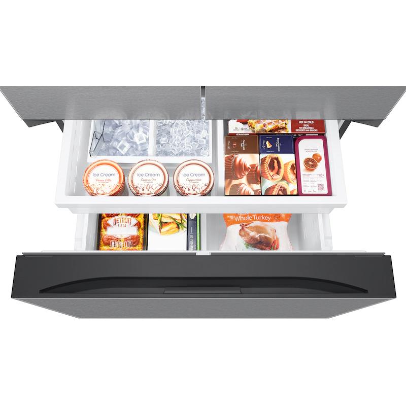  Samsung 36-inch, 32 cu. ft. French 3-Door Refrigerator with Dual Auto Ice Maker RF32CG5100SRAA IMAGE 5