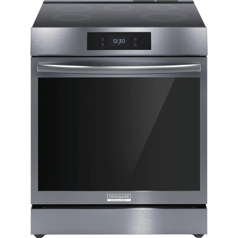  Frigidaire Gallery 30-inch Front Control Induction Range with Total Convection GCFI306CBD IMAGE 1