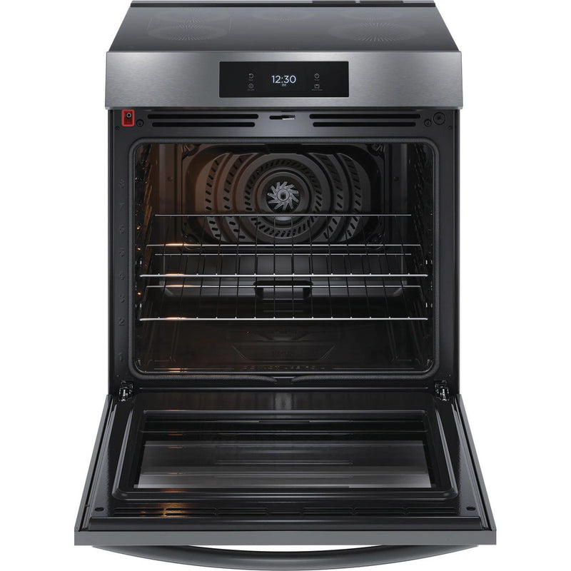  Frigidaire Gallery 30-inch Front Control Induction Range with Total Convection GCFI306CBD IMAGE 2