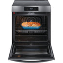  Frigidaire Gallery 30-inch Front Control Induction Range with Total Convection GCFI306CBD IMAGE 3