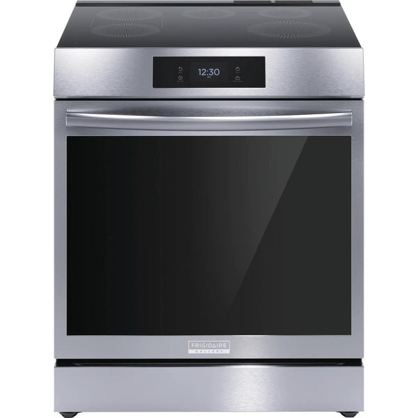  Frigidaire Gallery 30-inch Front Control Induction Range with Total Convection GCFI306CBF IMAGE 1