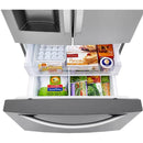  LG 36-inch, 27.7 cu. ft. Freestanding French 3-Door Refrigerator with Wi-Fi LHFS28XBS IMAGE 8