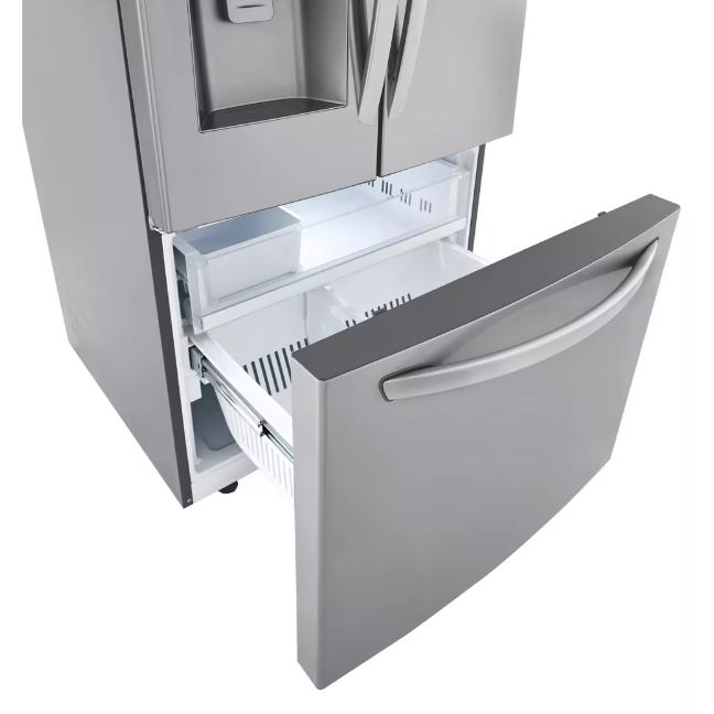  LG 36-inch, 27.7 cu. ft. Freestanding French 3-Door Refrigerator with Wi-Fi LHFS28XBS IMAGE 9