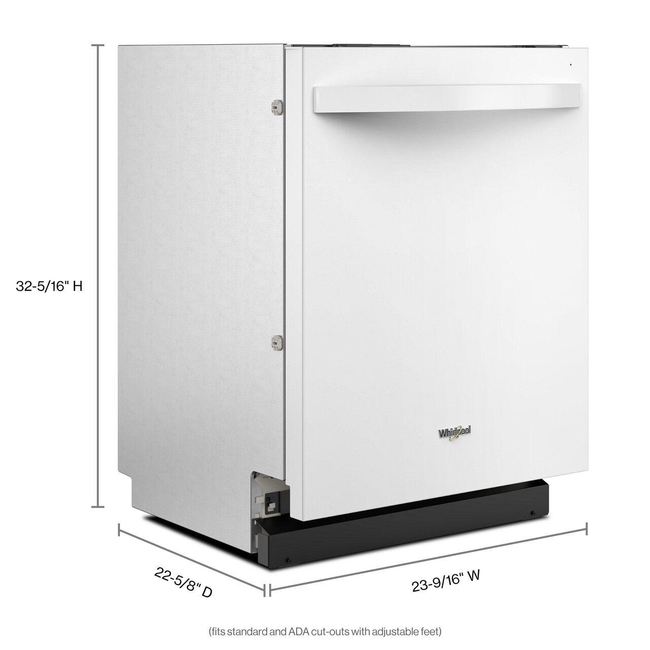  Whirlpool 24-inch Built-in Dishwasher with 3rd Rack WDT550SAPW IMAGE 10