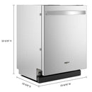  Whirlpool 24-inch Built-in Dishwasher with 3rd Rack WDT550SAPZ IMAGE 9