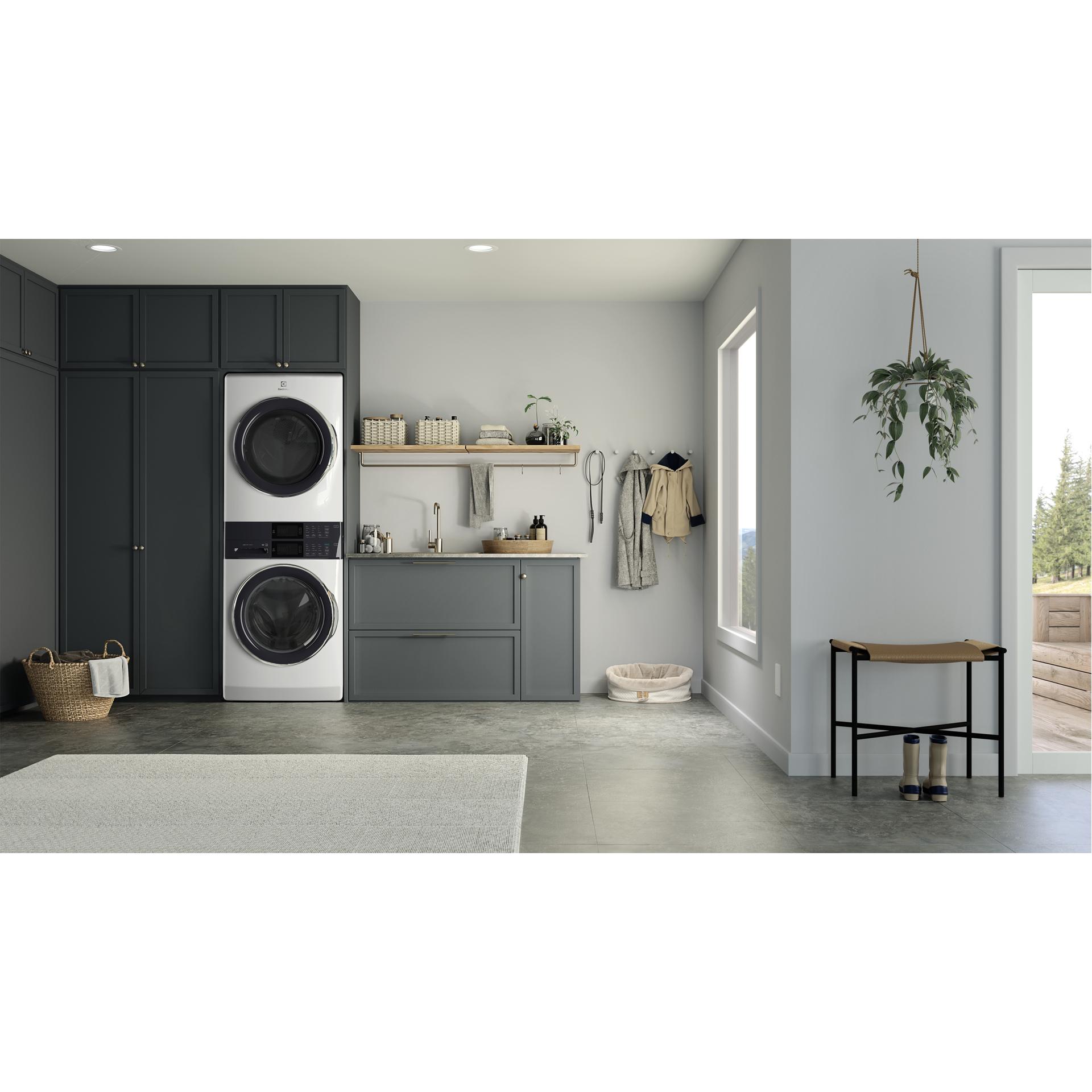  Electrolux Stacked Washer/Dryer Electric Laundry Center with LuxCare® ELTE730CAW IMAGE 7