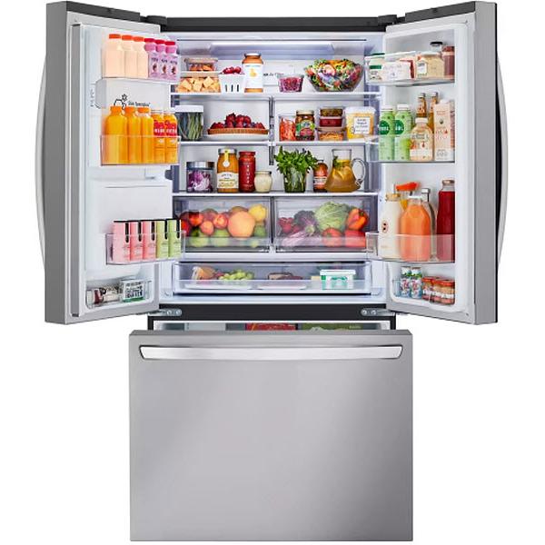  LG 36-inch, 30.7 cu. ft. Freestanding French 3-Door Refrigerator with Door Cooling+ LRFXS3106S IMAGE 2
