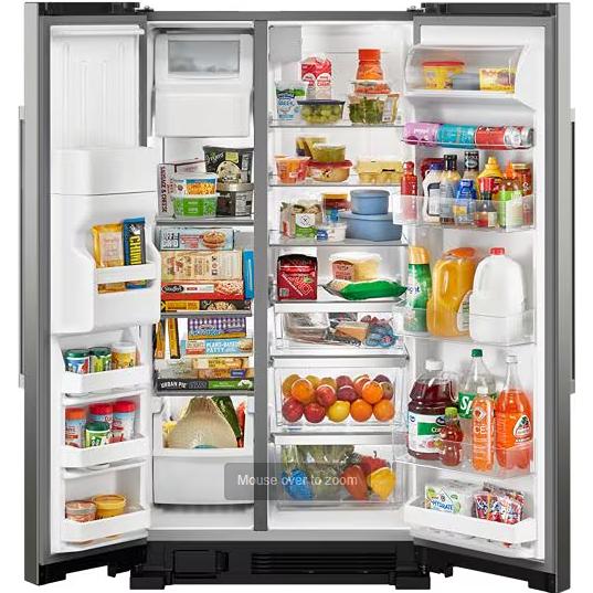  Maytag 36 in. 25 cu. ft.  Side-by-Side Refrigerator MRSF4036PZ IMAGE 2