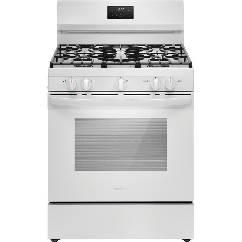  Frigidaire 30-inch Freestanding Gas Range with 5 Burners FCRG3052BW IMAGE 1