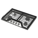  Whirlpool 30-inch Built-in Gas Cooktop with EZ-2-Lift™ Hinged Cast-Iron Grates WCGK5030PS IMAGE 2