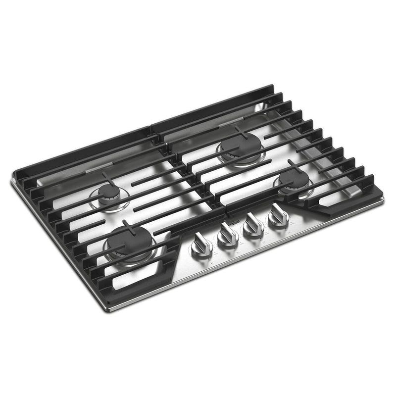  Whirlpool 30-inch Built-in Gas Cooktop with EZ-2-Lift™ Hinged Cast-Iron Grates WCGK5030PS IMAGE 3