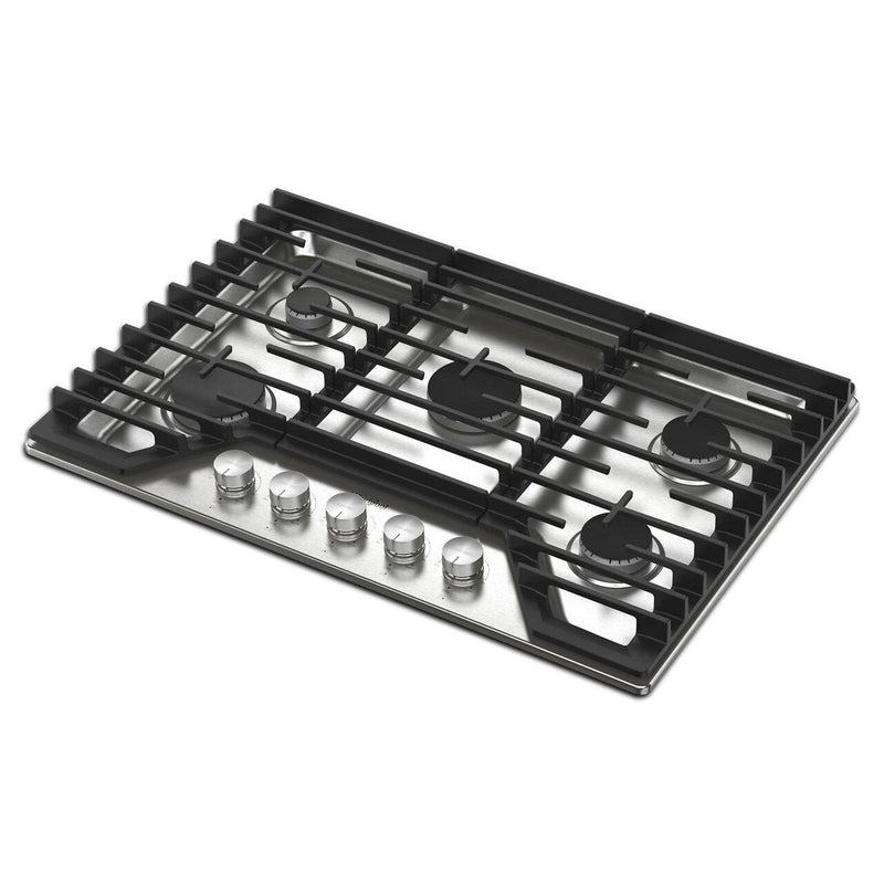  Whirlpool 30-inch Built-in Gas Cooktop with SpeedHeat™ Burner WCGK7030PS IMAGE 3
