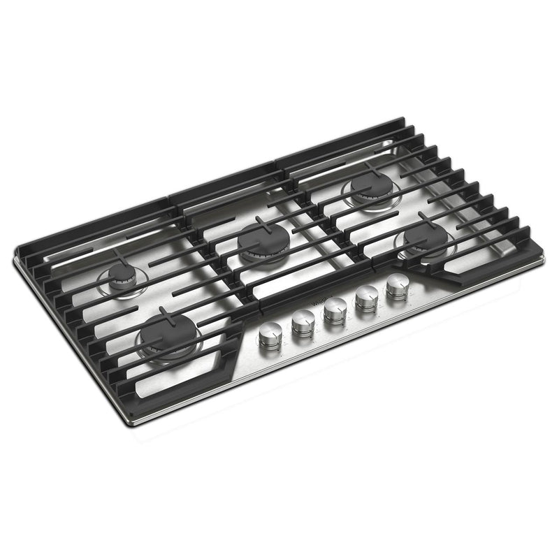  Whirlpool 36-inch Built-in Gas Cooktop with EZ-2-Lift™ Hinged Cast-Iron Grates WCGK7036PS IMAGE 3