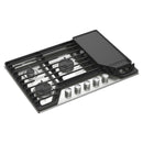  Whirlpool 30-inch Built-in Gas Cooktop with 2-in-1 Hinged Grate to Griddle WCGK7530PS IMAGE 3