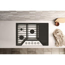  Whirlpool 30-inch Built-in Gas Cooktop with 2-in-1 Hinged Grate to Griddle WCGK7530PS IMAGE 7