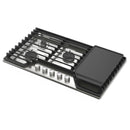  Whirlpool 36-inch Built-in Gas Cooktop with 2-in-1 Hinged Grate to Griddle WCGK7536PS IMAGE 2