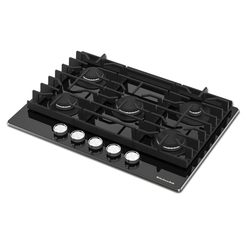  KitchenAid 30-inch Built-in Gas Cooktop with 5 Burners KCGG530PBL IMAGE 2