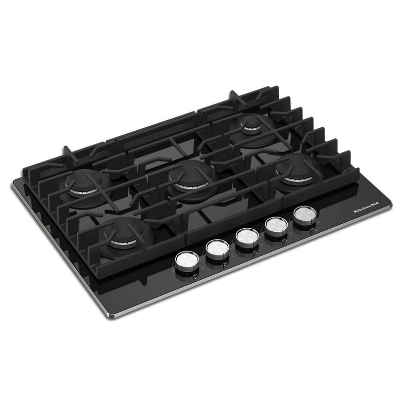  KitchenAid 30-inch Built-in Gas Cooktop with 5 Burners KCGG530PBL IMAGE 3