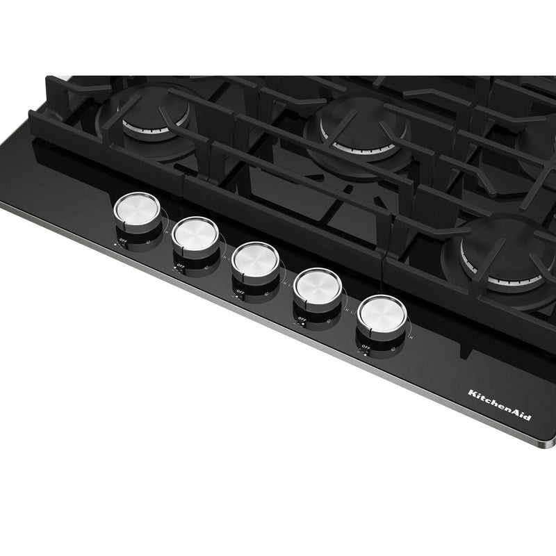  KitchenAid 30-inch Built-in Gas Cooktop with 5 Burners KCGG530PBL IMAGE 5