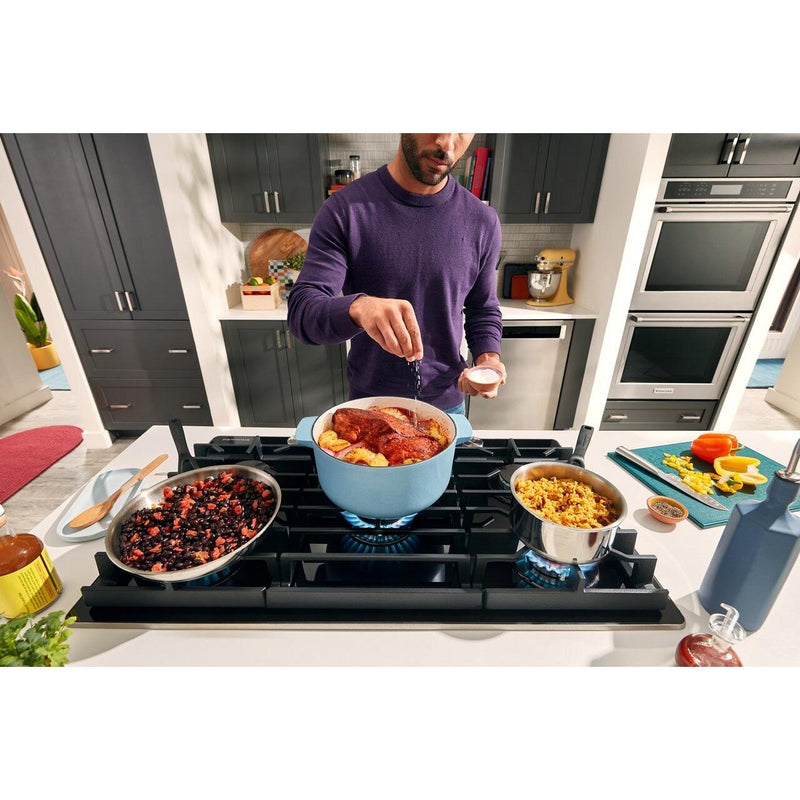  KitchenAid 36-inch Built-in Gas Cooktop with 5 Burners KCGG536PBL IMAGE 14