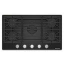 KitchenAid 36-inch Built-in Gas Cooktop with 5 Burners KCGG536PBL IMAGE 1