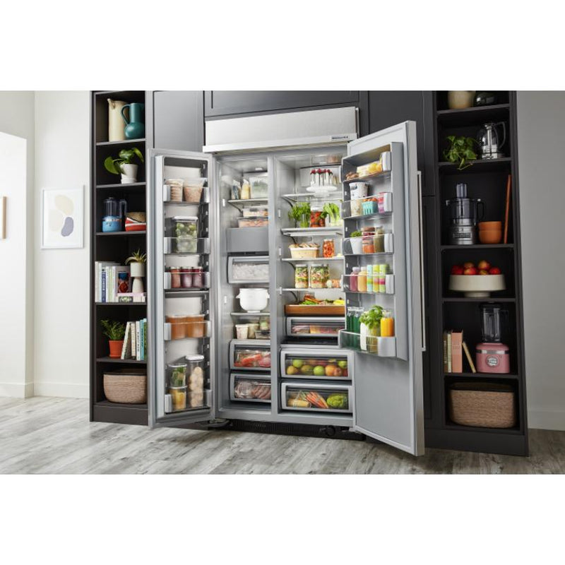 KitchenAid 48-inch, 30 cu. ft. Built-in Side-by-Side Refrigerator with Internal Ice Maker KBSN708MPA IMAGE 15