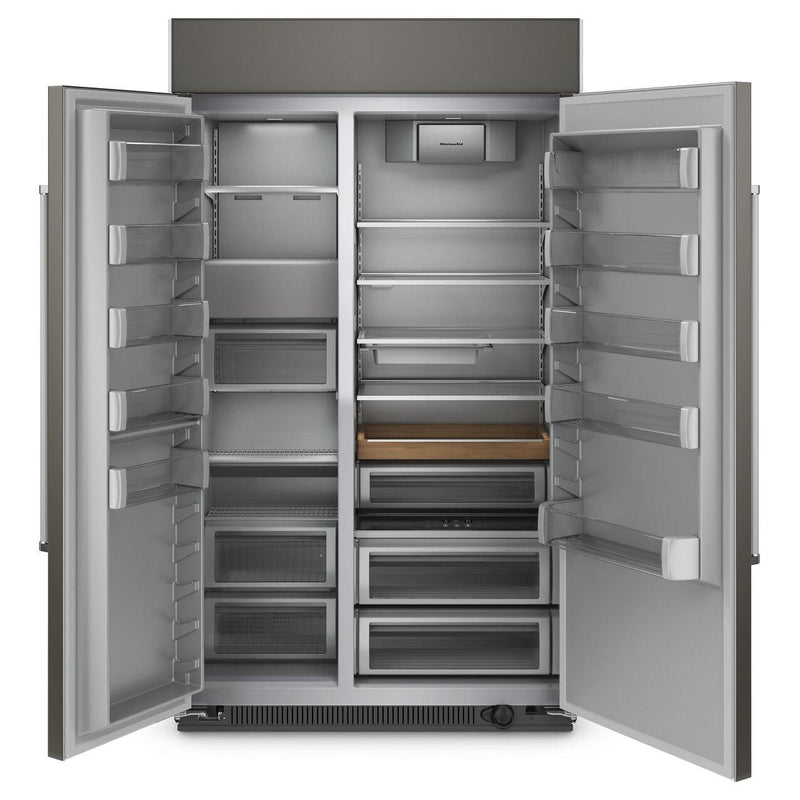  KitchenAid 48-inch, 30 cu. ft. Built-in Side-by-Side Refrigerator with Internal Ice Maker KBSN708MPA IMAGE 3
