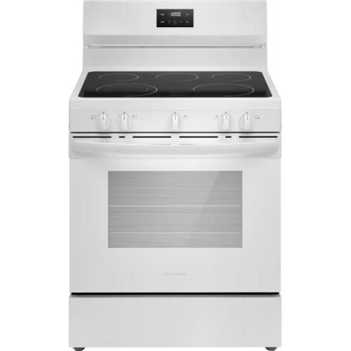  Frigidaire 30-inch Freestanding Electric Range with Even Baking Technology FCRE305CBW IMAGE 1