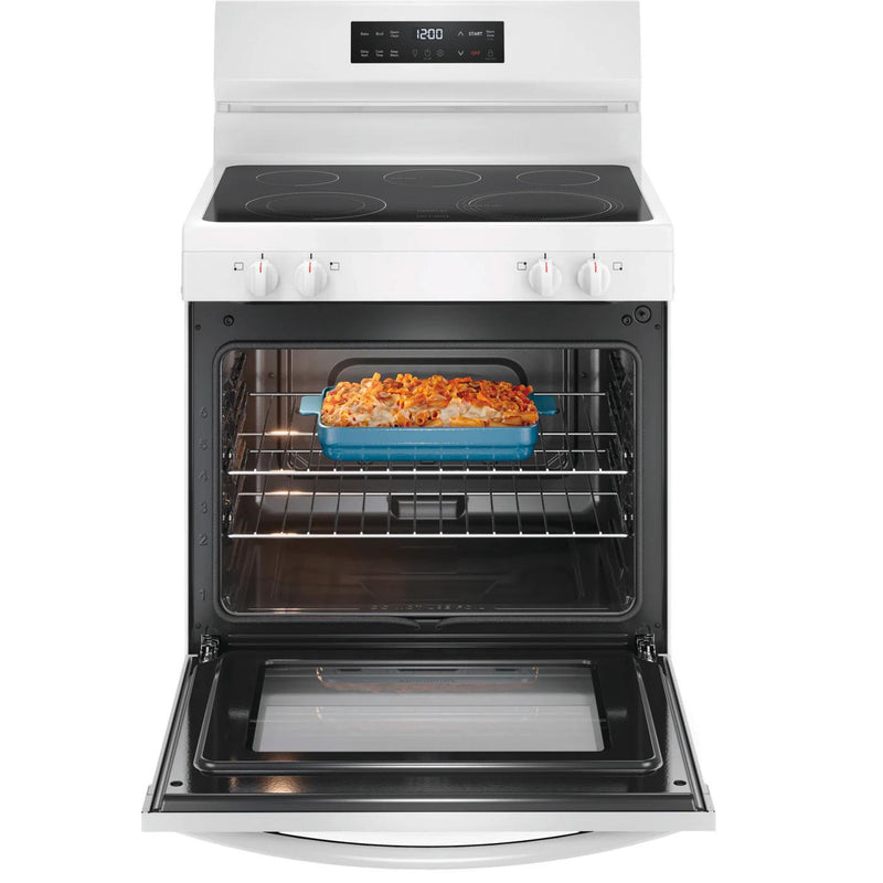  Frigidaire 30-inch Freestanding Electric Range with Even Baking Technology FCRE306CAW IMAGE 2