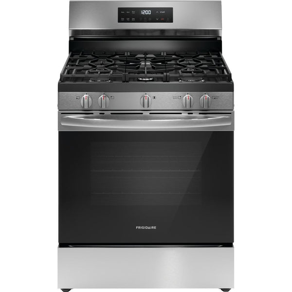  Frigidaire 30-inch Freestanding Gas Range with Even Baking Technology FCRG3062AS IMAGE 1