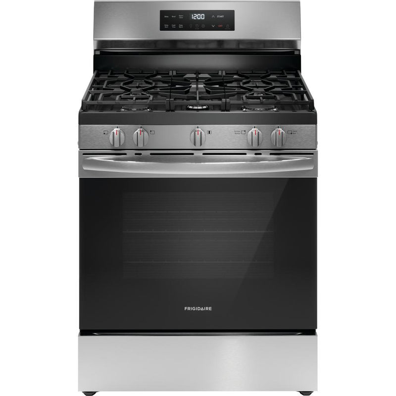  Frigidaire 30-inch Freestanding Gas Range with Even Baking Technology FCRG3062AS IMAGE 1