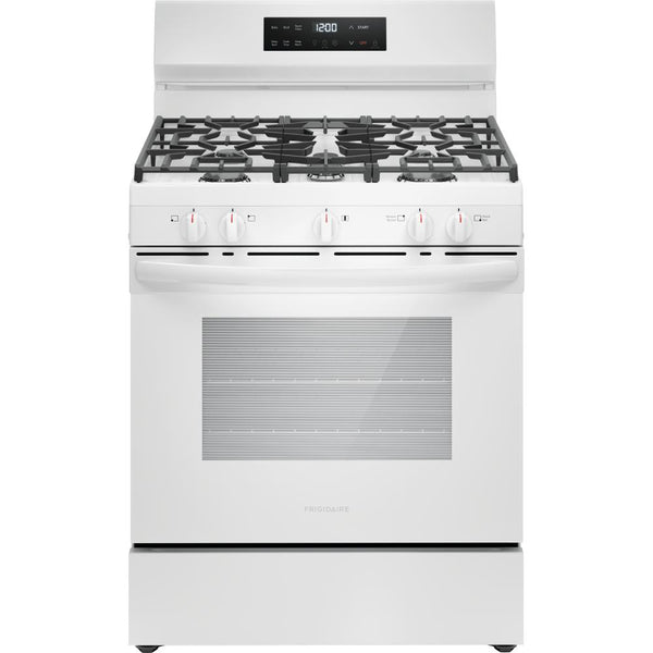  Frigidaire 30-inch Freestanding Gas Range with Even Baking Technology FCRG3062AW IMAGE 1